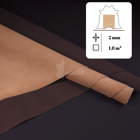 Prémiový full grain velúr – double bend 2mm Prémiový full grain velúr – double bend 2mm